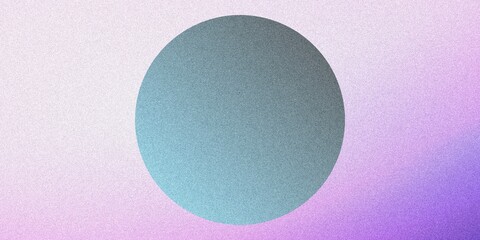 Abstract Grainy Sphere with Gradient and Geometric Shapes on a Dark Background with Textured Noise Pattern