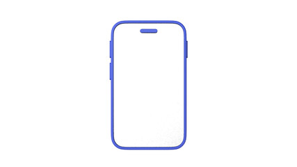 Realistic smart phone with transparent screen 3d render illustration