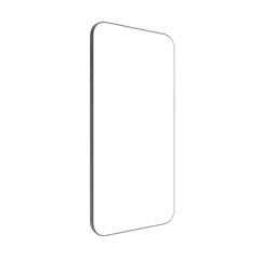 Realistic smart phone with transparent screen 3d render illustration