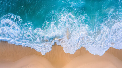 Obraz premium aerial view of shores beach and the sea