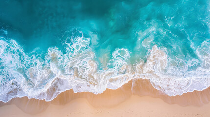 Fototapeta premium aerial view of shores beach and the sea