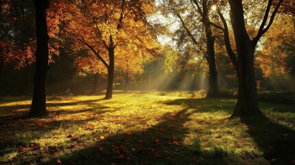 Golden Autumn Forest