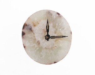 agate watch dial isolated on white background