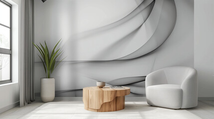 living room with a window