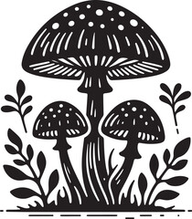 Mushroom vector illustration