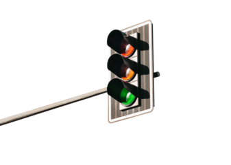 hanging traffic light