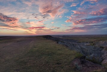Obraz premium Sunrise in the Badlands, SD
