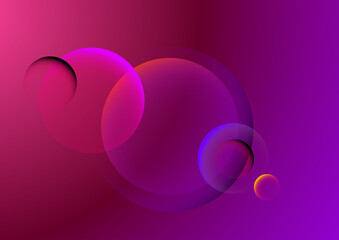 Modern colorful background full of energy circles and holes reflections and lights Vector gradient effects