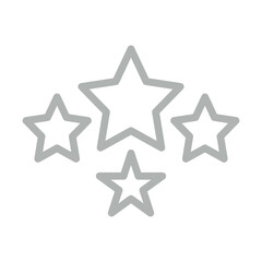 Obraz premium Stars Vector Line Grey Icon Design