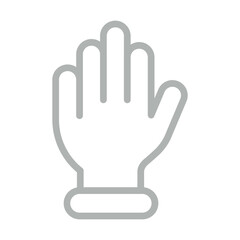 Hand Vector Line Grey Icon Design