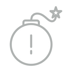 Dead Vector Line Grey Icon Design