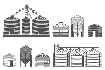 Grain Bin Vector File, Farming SVG File, Grain Elevator SVG File, Vector Art File for Commercial & Personal Use-Cricut, Cameo, Silhouette, © Bashar