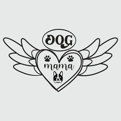 Obraz premium Boho Memorial Dog Svg design