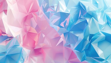Obraz premium Abstract Geometric Background in Pink and Blue Hues