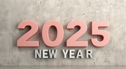 Happy 2025 Celebration With Colorful Balloons and Festive Decorations