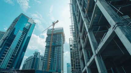 Constructtoin industry background illustration generated by ai