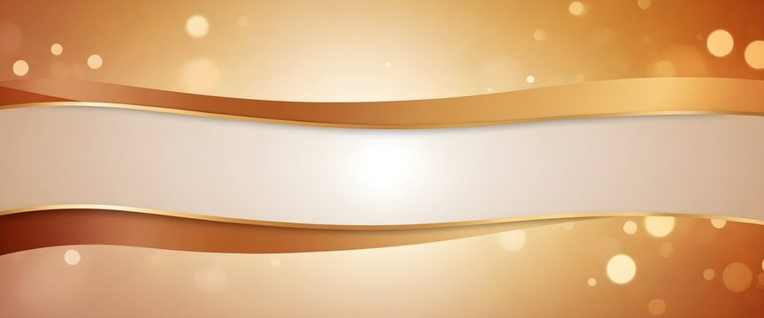 A clean, elegant banner with a soft, bokeh background in warm tones, providing a spacious central area with a subtle gradient for easy text placement. Multiple variations available