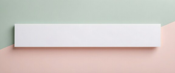 A minimalist banner with a soft, muted pastel background and a clean, empty white space in the center for adding messages or promotional text. Multiple variations available