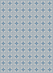 A seamless geometric wallpaper pattern design featuring a vintage vector illustration. The texture art showcases a retro hexagon tile ornament, creating a stylish backdrop