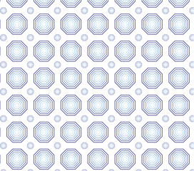 A seamless geometric wallpaper pattern design featuring a vintage vector illustration. The texture art showcases a retro hexagon tile ornament, creating a stylish backdrop