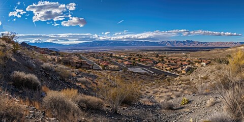 Desert Suburb: Henderson Nevada Vista 04, Scenic Trail Viewpoint
