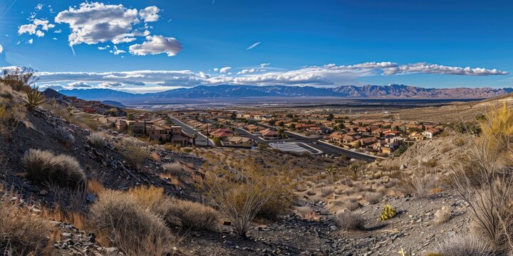 Desert Suburb: Henderson Nevada Vista 04, Scenic Trail Viewpoint