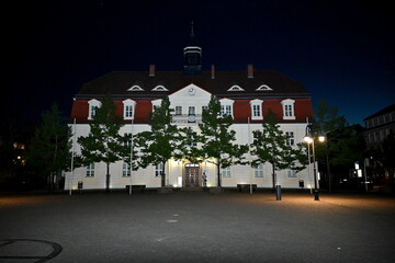 Bad Liebenwerda, Rathaus bei Nacht