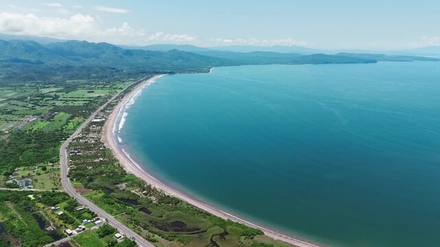Aerial View of San Blas Bay, Riviera Nayarit. Mexico