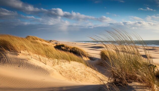 windswept cape henlopen dunes in sussex county lewes delaware