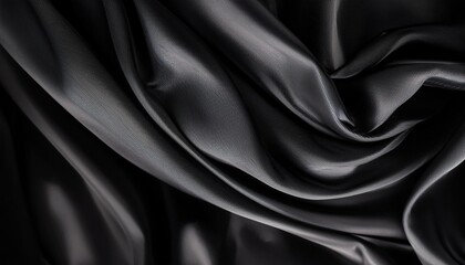 Obraz premium particles of drapery on a black abstract background