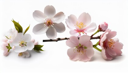 Obraz premium cherry blossom illustrations illustration isolated on white background