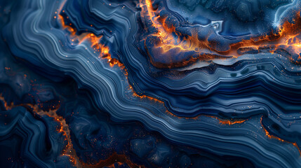 Obraz premium Abstract background featuring blue and orange patterns