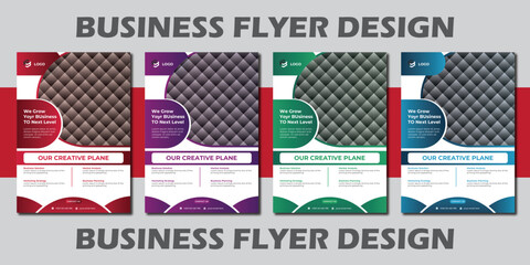 Flyer design template , Modern Business Flyer design template .