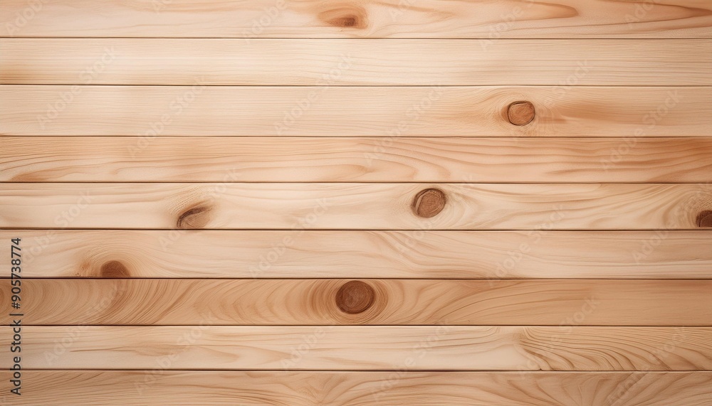 Wall mural light wooden planks as background natural wood texture