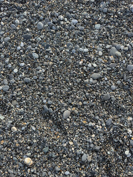 Smooth Grey Pebbles, Natural Stone Texture