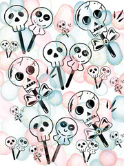 Lollipop skulls