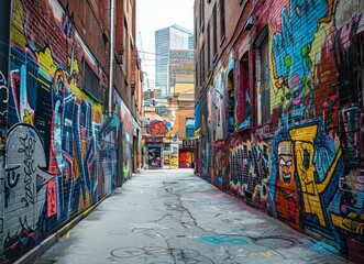 Fototapeta premium Australian tropical Airlie Beach graffiti wall