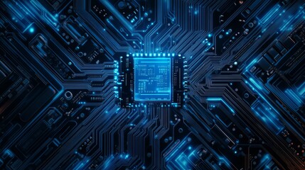 Fototapeta premium PCB board design background