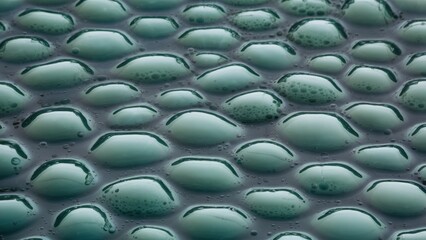 Fototapeta premium A close up of a bunch of bubbles that are in water, AI