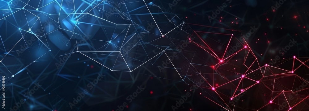 Poster dots and lines of digital connection. technology background. network connection structure. plexus ef