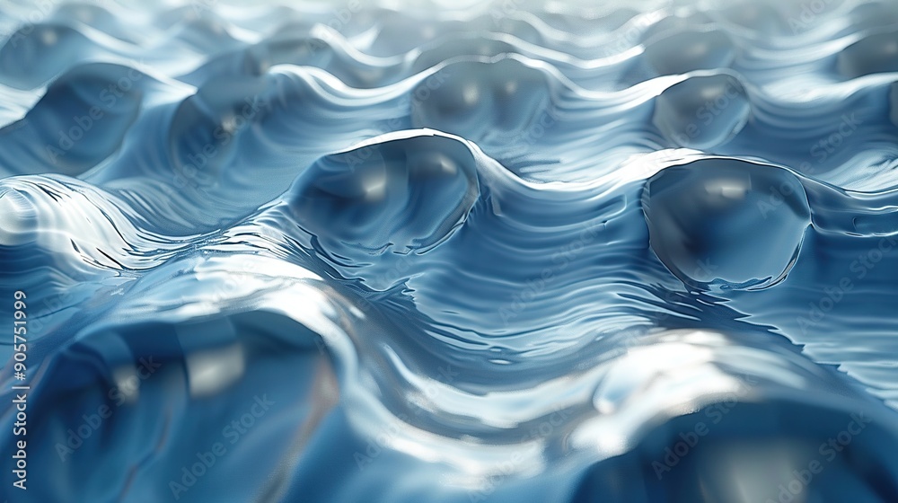 Wall mural abstract water waves