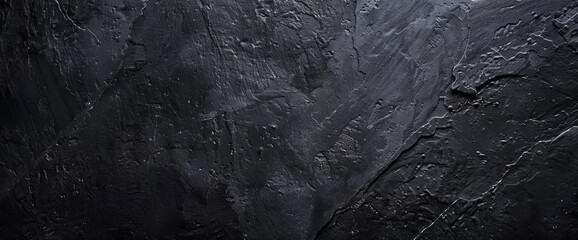 Stone texture background with coarse grain in black or dark gray