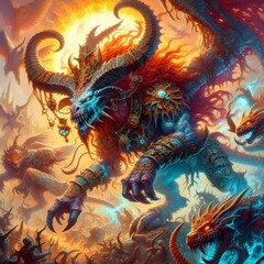 Obraz premium Chaos Beast in the Abyss. 