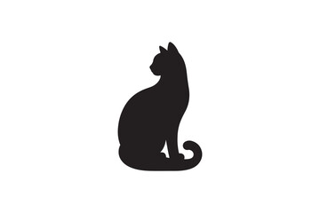 Cat silhouette vector art illustrations