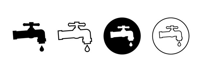 tap icon dripping a drop of water