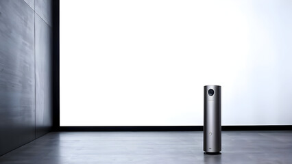 A futuristic sound system on ground