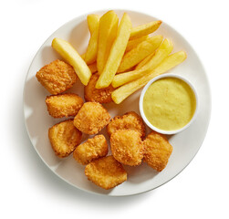 fried fish fillet nuggets