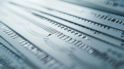  High contrast, soft lighting, white background, detailed shot of a library card, educational theme, copy space 