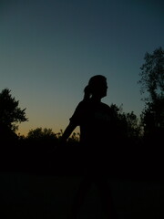 Fototapeta premium Human silhouette