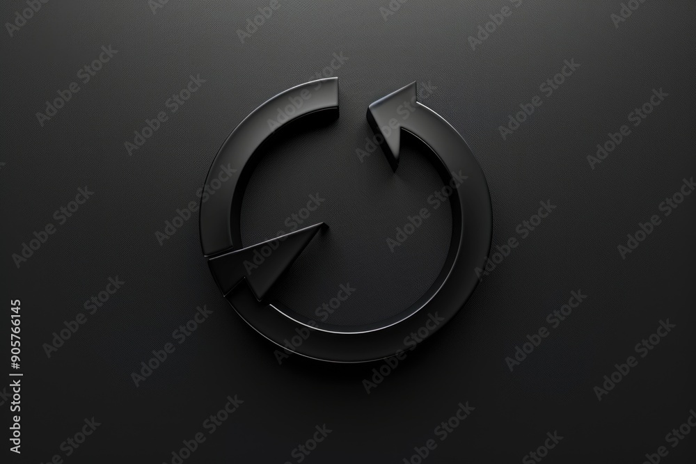 Poster a simple icon representing flow or direction, suitable for infographics and presentations